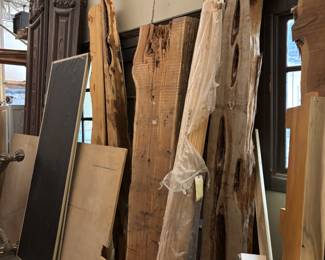 Large Assortment of Live Edge Wood Slabs