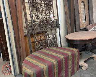 Wrought Iron Entrance Door or Gate
Half Moon Bench / Ottoman