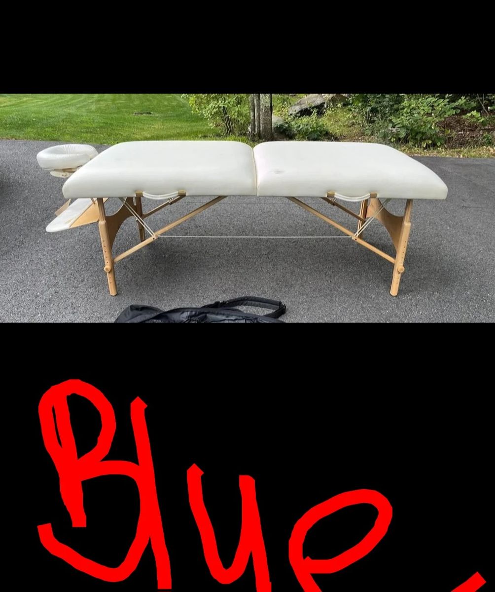 Oakwork massage table color blue grey