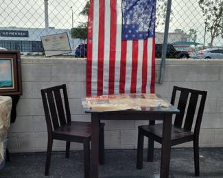 $75 wood kitchen table set