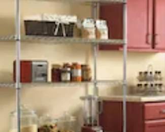 $75 - Stainless steel rack on wheels