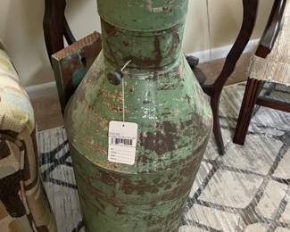 Vintage Tin Milk Storage