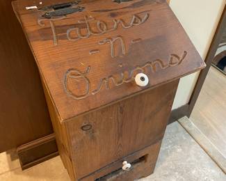 Wood Potato Bin