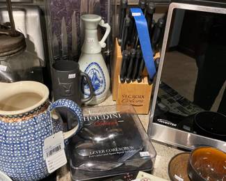 Polish Pottery Pitcher, Knife Block