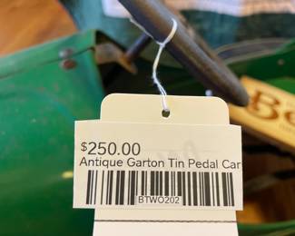 Antique Garton Tin Pedal Car