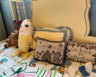 Plackie Humpty Dumpty Plush, Needlepoint Pillows