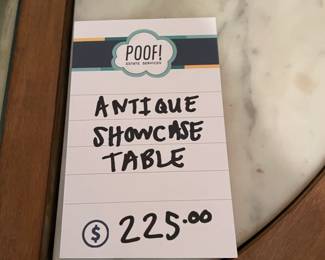 Antique Showcase Table