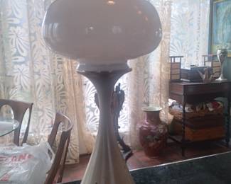 Vintage mcm heavy lamp