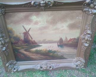 Victorian oil on canvas landscape