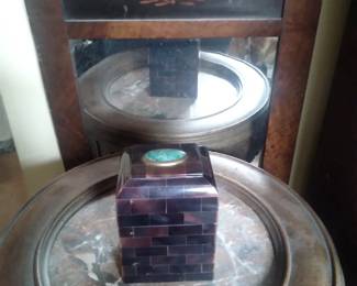 Maitland smith faux tortoise shell box w jem