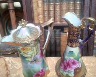 Many hand painted and signed nippon pieces