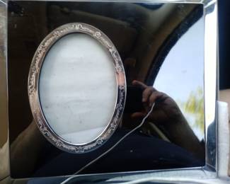Vintage lucite and silverplate art deco photo alblum