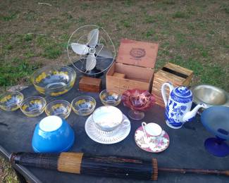 Pyrex porcalian wood boxes plus
