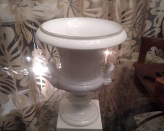 1850s old paris figural handled urn w faces