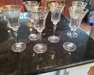 Lace stemware set