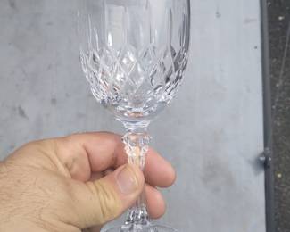 40 pc german crystal stemware set