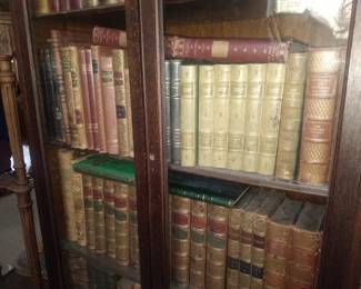 Antique leather books