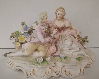 Huge collection of Italian and French pottery and bisque figurines