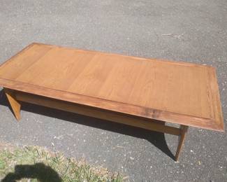 Lane vintage solid wood mcm coffee table
