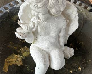 Cupid yard art