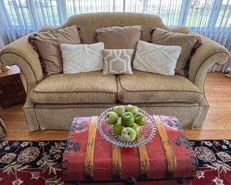 Century sofa and vintage truck