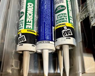 Caulk, concrete filler