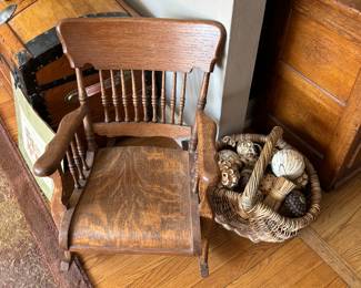 Vintage childs rocking chair