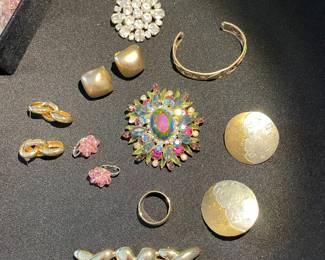 Pins, earrings