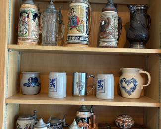 Rowe pottery and beer steins