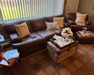 Leather sofa
