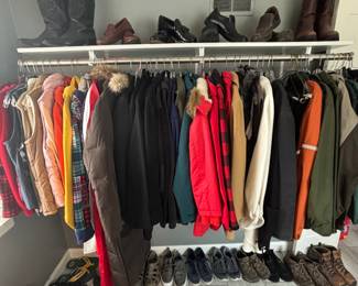 Coats, vests, jackets, raincoats and many more