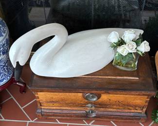 Joe Anderlik carved trumpeter swan