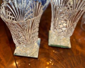 Crystal candleholders