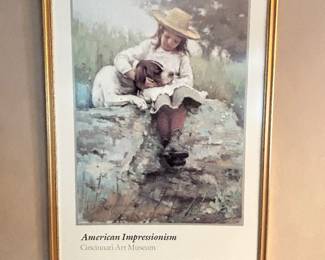 Wall art framed print American Impressionism