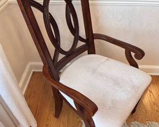 Side view of dining table