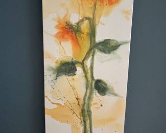 Frameless canvas wall art