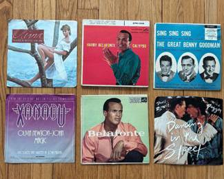 Vintage 45's with jacket