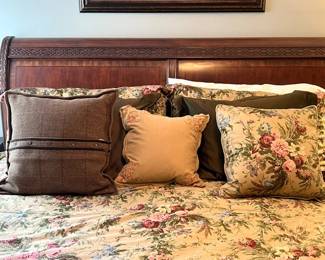 King Size Bed Room Suite.  Includes Bed and Mattress Set, 2 Side Tables/Chest and Dresser with Mirror.  $1300