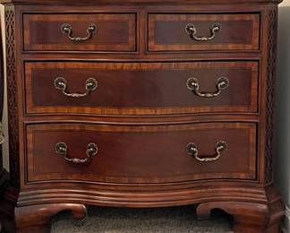 King Size Bed Room Suite.  Includes Bed and Mattress Set, 2 Side Tables/Chest and Dresser with Mirror.  $1300