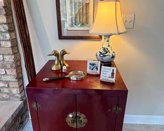 Asian style chest and cigar art