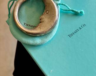 Authentic Tiffany & Co. Man In The Moon Baby Toy Rattle 925