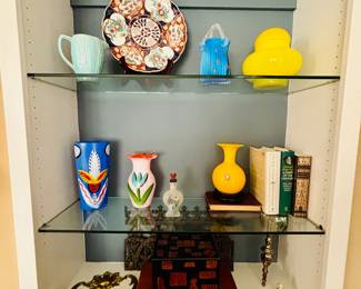 Kosta Boda and signed glass pieces