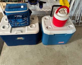 Coolers and thermos