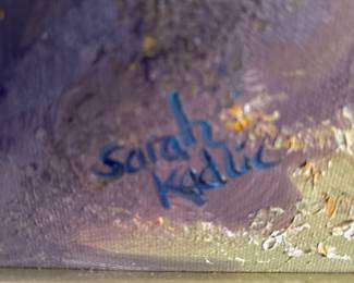 Artist signature Sarah Kadlic