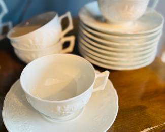 Limoge cups and saucers