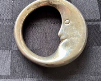 Authentic Tiffany & Co. Man In The Moon Baby Toy Rattle 925