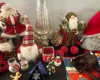 Holiday Gnome and mercury christmas tree