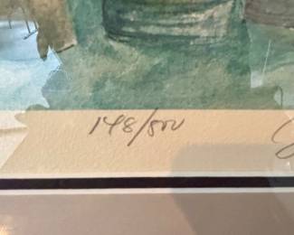 Cigar art Numbered and signed