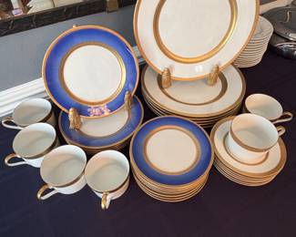 Faberge "Agathon” and "Athena" china. It's gorgeous! Service for 12.
