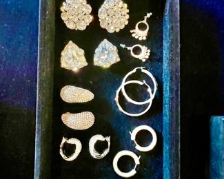 Pierced and clipped some 925 Sterling and some with blinge stones
